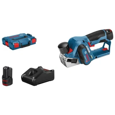 Imagen de Bosch Professional 12V System GHO 20 Cepillo a batería (14500 rpm, profundidad hasta 2 mm, baterías x 3,0 Ah, en L BOXX)