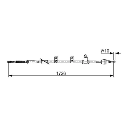 Imagen de BOSCH 1 987 482 618 Cable de Freno Mano 1726