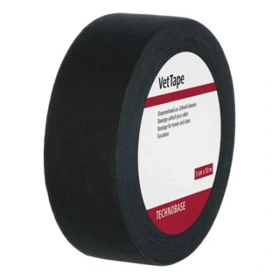 Imagen de VetTape Vendaje de pezuñas negro, 50 m x 5 cm, MS Schippers Adecuado para Ganado Vacas