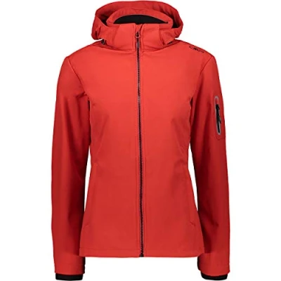 Imagen de CMP Chaqueta softshell de mujer con capucha desmontable, Acqua, 3XL
