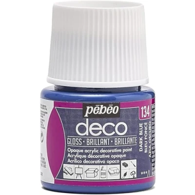 Imagen de PEBEO Pintura acrílica multisoporte Color opaco Acabado brillante azul oscuro 45ml
