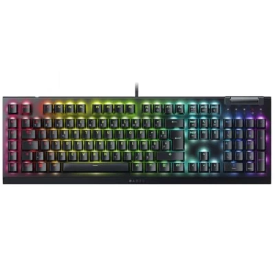 Imagen de Razer BlackWidow V4 X Teclado Gaming mecánico Chroma RGB (interruptores mecánicos Verdes, 6 Teclas Macros dedicados, ABS de Doble inyección) FR ayout Negro