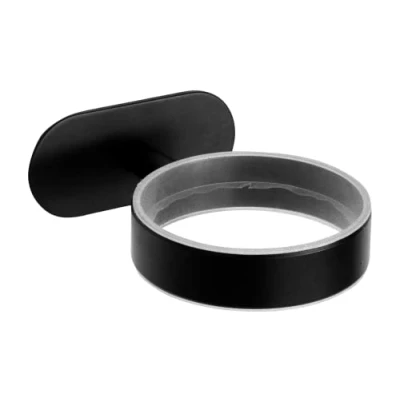 Imagen de Ambrosya Soporte para Secador de Pelo sin Taladrar Pared Pegar (Acero Inoxidable (Negro))