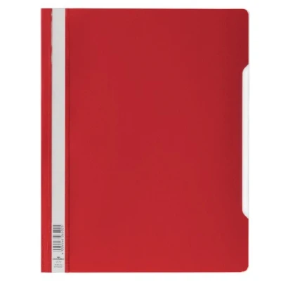Imagen de Durable 257003 Carpeta con tapa transparente,ancha, 50 piezas, roja