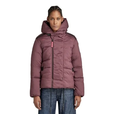 Imagen de G STAR RAW Chaqueta Whistler Short Padded para Mujer, Púrpura (Vineyard Wine D22170 D199 D303), S