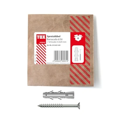 Imagen de TOX 013601041 Taco de expansión Barracuda, Gray, 6x30 mm