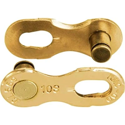 Imagen de KMC 10 Speed Missinglink Enlace de unión, Unisex Adulto, Ti N Gold, 2 Pares