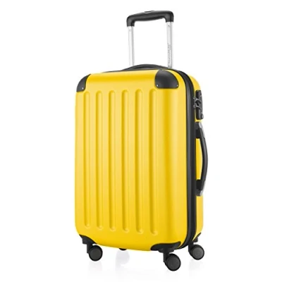 Imagen de HAUPTSTADTKOFFER SPREE Equipaje de mano, Maleta rígida, Trolley expandible, 4 ruedas dobles, TSA, 55 cm, 42 litros, Amarillo