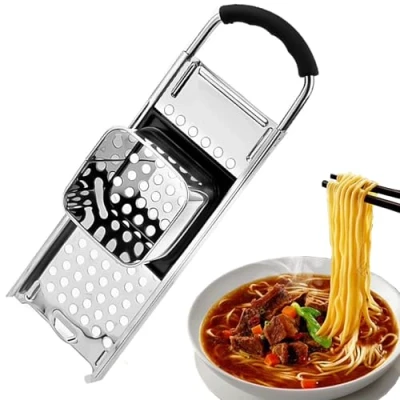 Imagen de Utensilio para Pasta Alemana, Utensilios Hacer Tradicional Alemana Spätzle, Spätzle Rallador de Acero Inoxidable Ideal Pelar, Rallar y Cortar Casera