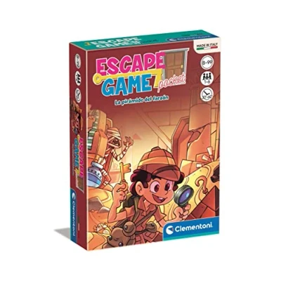 Imagen de Clementoni Escape Room La pirámide del faraón, Juego de Mesa Familiar a Partir 8 años (55461)