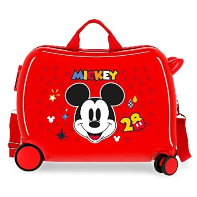 Imagen de Disney Mickey Get Moving Maleta infantil Rojo 50x39x20 cms Rígida ABS Cierre de combinación lateral 34L 1,8 kgs 4 Ruedas Equipaje Mano