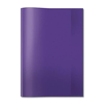 Imagen de HERMA 7496 fundas A4 transparentes violeta lila, 25 unidades, de polipropileno resistente y fácil limpiar, juego para cuadernos escolares, colores
