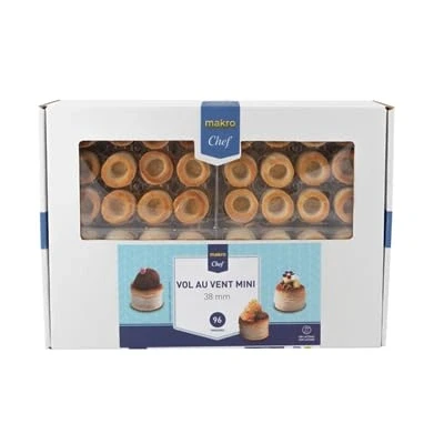 Imagen de Tartaletas y vol au Para Sorprender a Tus Invitados, Aperitivos Dulces Salados. Ideal Fiestas, Cumpleaños, Aniversarios Eventos (Chef vent mini 38mm contiene 96 u. (total 1056 g))
