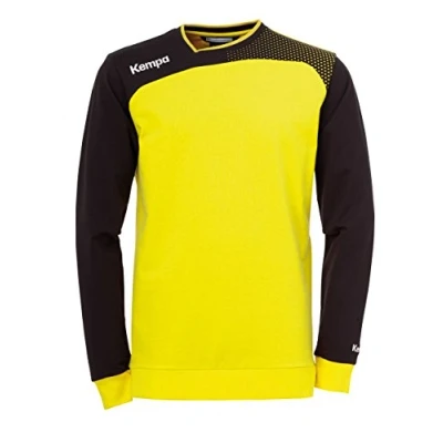 Imagen de Kempa Emotion Training Top Camiseta de manga larga, Hombre, Multicolor (Amarillo/Negro), 2XS/XS