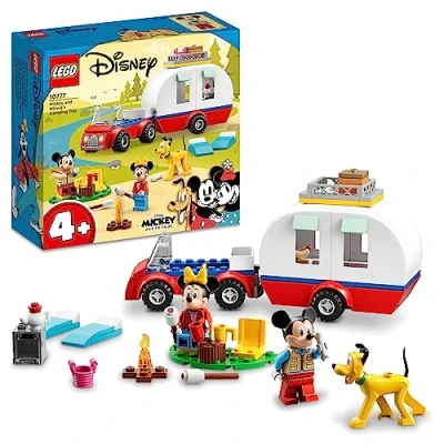 Imagen de LEGO Disney 10777 Mickey Mouse y Minnie Juguete de construcción con furgoneta, coche figura Pluto, para niños 4 años en adelante