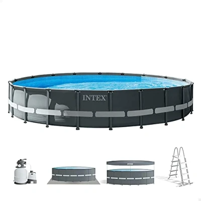 Imagen de Intex Piscina elevada redonda Ultra XTR Frame 610x122 cm con depuradora (55218)