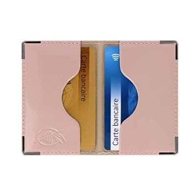Imagen de Funda con 2 Tarjetas bancarias blindadas (Anti RFID) Fabricación Francesa Protección de Datos bancarios