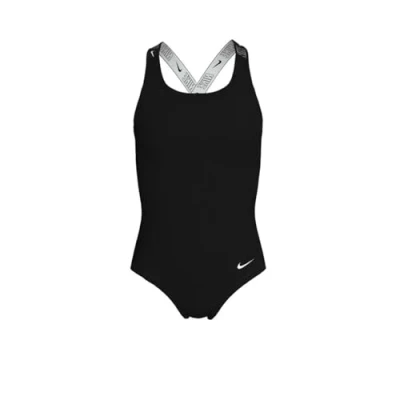 Imagen de Nike Performance Crossback ONE Piece Bañador para niños, Talla: 12 13a, Black
