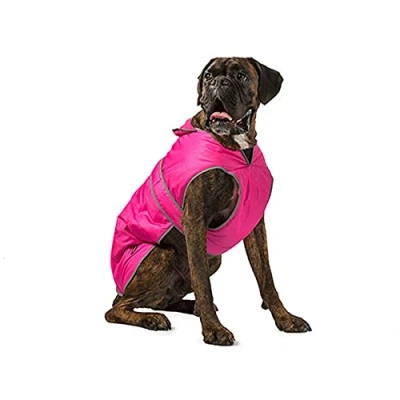 Imagen de Ancol Muddy Paws Abrigo de protección contra tormentas, color rosa frambuesa (longitud 50 cm, para adaptarse a la circunferencia 66 80 cm)