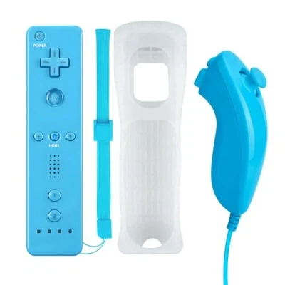 Imagen de QUMOX Mando a distancia control remoto + Nunchuk para Wii/WII U