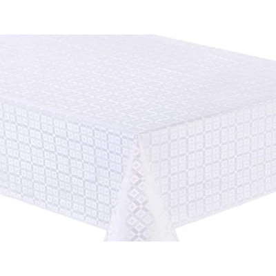 Imagen de Mantel de Hule, con Relieve, Rectangular 140 x 240cm Blanco