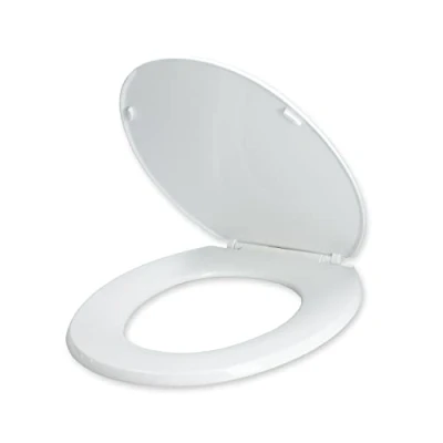 Imagen de Fontastock FSKFWC006 Asiento Universal para Inodoro, Tapa con bisagras de plástico, Tornillos fijación incluidos, 300mmX460mm