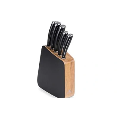 Imagen de Gerlach G02 0981M ZENB 05PU S2S1 01 Juego de cuchillos cocina en bloque Loft 01, acero inoxidable