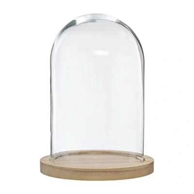 Imagen de Atmosphera Campana de Vidrio y Madera Transparente H26 cm