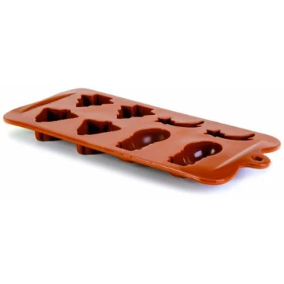Imagen de Ibili Molde BOMBON Silicona Chocolate Navidad, Stainless Steel, Centimeters
