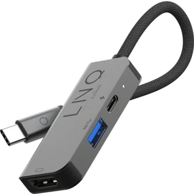 Imagen de LINQ ADAPTATEUR 3EN1 USB C HUB MULTIPORT 1 HDMI, USBA, USBC