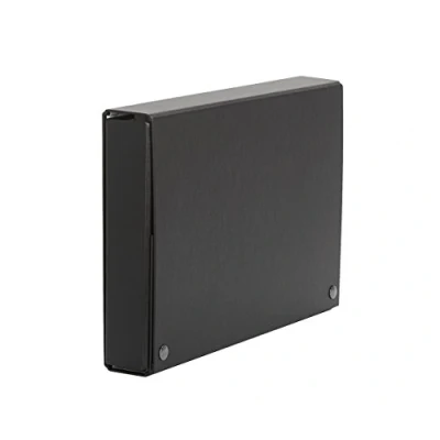 Imagen de Carpeta proyectos pardo folio lomo 70 mm carton forrado negro con broche