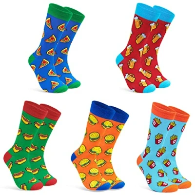 Imagen de CityComfort Calcetines Hombre Divertidos 5 Pares de con Dibujos 41 46 (Multi Divertido)