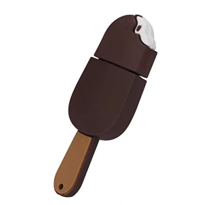 Imagen de Ulticool Helado 16 GB Ice Cream Memoria Almacenamiento de Datos USB Flash Pen Drive Memory Stick Marrón y Blanco
