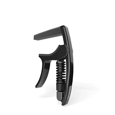 Imagen de D&#039;Addario Accessories Cejilla de ukelele tres acciones, para ukeleles soprano, concierto, tenor, barítono, ajuste tensión micrométrica un rendimiento sin zumbidos, afinado, uso con una