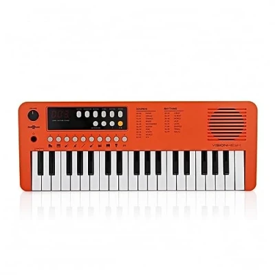 Imagen de Mini Teclado Piano Eléctrico con 37 Teclas para Principiantes, Naranja