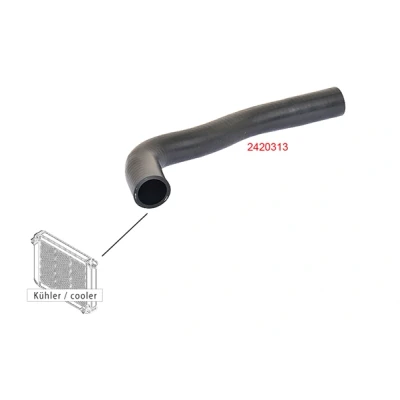Imagen de METZGER 2420313 Manguitos de Radiador a la izquierda arriba EPDM (Ethylen Propylen Dien Caucho) PEUGEOT: 106 I Hatchback