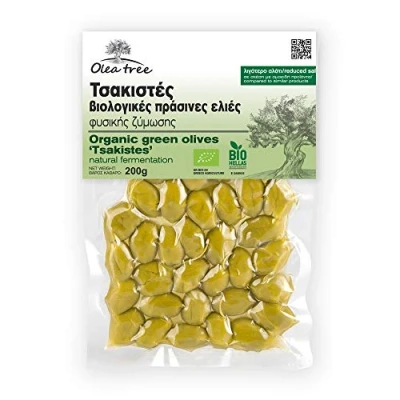 Imagen de Olea Tree Aceitunas Verdes Rotas Griegas, Paquete de 3 x 200 g (Total: 600 g)