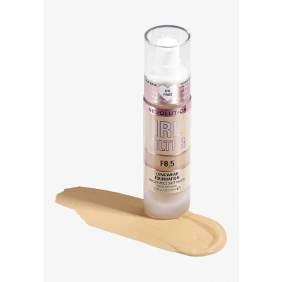 Imagen de Makeup Revolution, IRL Filter Longwear Foundation, Medium to Full Coverage, F8.5, 23ml