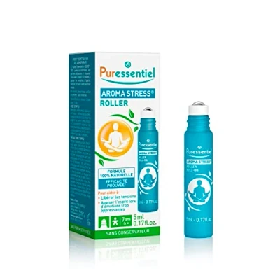 Imagen de Puressentiel Aroma Stress Roll on con 12 Aceites Esenciales Ayuda a Liberar la Tensión y Calma Mente 100% Puros Naturales 5 ml