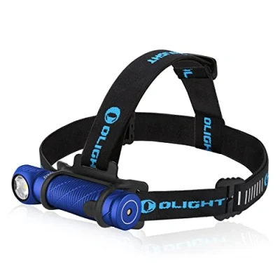 Imagen de OLIGHT Perun 2 LED Linterna Frontal Lámpara USB Recargable de 2500 Lúmenes,166M MAX.IPX 8 Impermeable,Ideal para Trabajo y Actividades Exteriores(Azul)