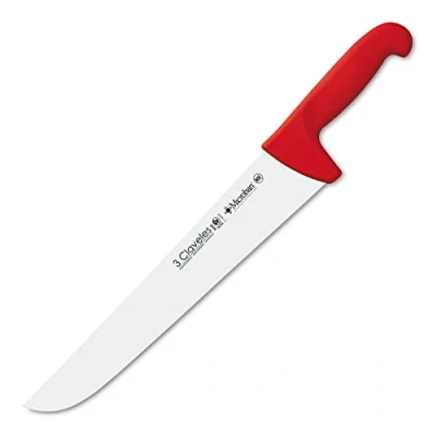 Imagen de 3 Claveles Cuchillo Carnicero Proflex, Acero Inoxidable, Rojo, 30 cm 12&quot;