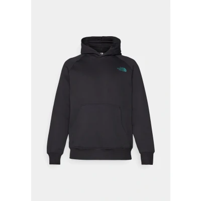Imagen de The North Face Raglan BOX Tailgrid Infill Hoodie Jersey con capucha, Hombre, Talla: Small, Black/deep nori