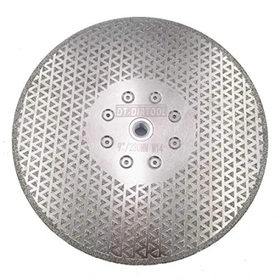 Imagen de DT DIATOOL Disco Diamante de Corte y Rectificado 230 mm x M14 Electrochapado Doble Cara para Piedra Mármol Baldosa Granito