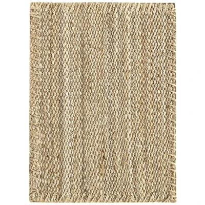 Imagen de HAMID Alfombra de Yute Granada 100% Fibra Natural, Suave, Tejida a Mano, Salón, Comedor, Dormitorio, Pasillos, Entrada, Color Natural (70x50cm)