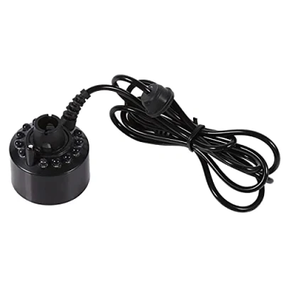 Imagen de 24 V Que Cambia de Color 12 LED Mister Fogger Fuente Agua Mini Mist Maker Pond Máquina Niebla Atomizador Humidificador Aire ultrasónica Halloween