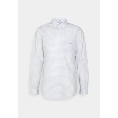 Imagen de GANT REG Poplin Gingham Shirt Camisa, Hombre, Talla: XL, Light blue