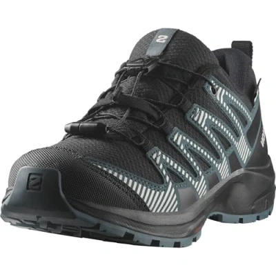 Imagen de Salomon XA PRO V8 WP Unisex Zapatillas de senderismo para niños, Talla: 34, Black/phantom/dark slate Tela/tejido sintético