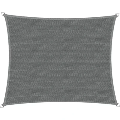 Imagen de Windhager 10762 Capri Toldo Rectangular (4 x 5 m, protección Solar para jardín y terraza, Resistente a los Rayos UV la Intemperie), Color Gris