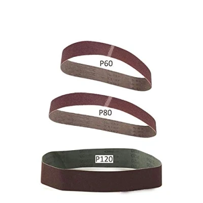 Imagen de Juego de 3 tiras abrasivas LIDL PARKSIDE (grano 60, 80,120), Lijadora banda PSBS 240 B2, también adecuada para A1