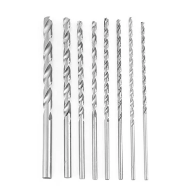 Imagen de Brocas largas para Madera + Fydun de Espiral 8 unids Juego Helicoidales Extralargas Alta Velocidad Acero Vástago Recto 4 10mm